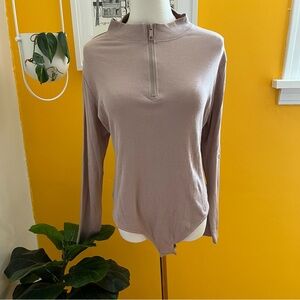 asos threadbare 1/4 zip ribbed bodysuit size uk 16/ us 12